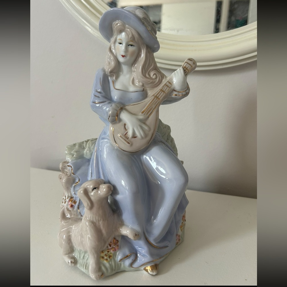 Vintage Women Glazed Porcelain